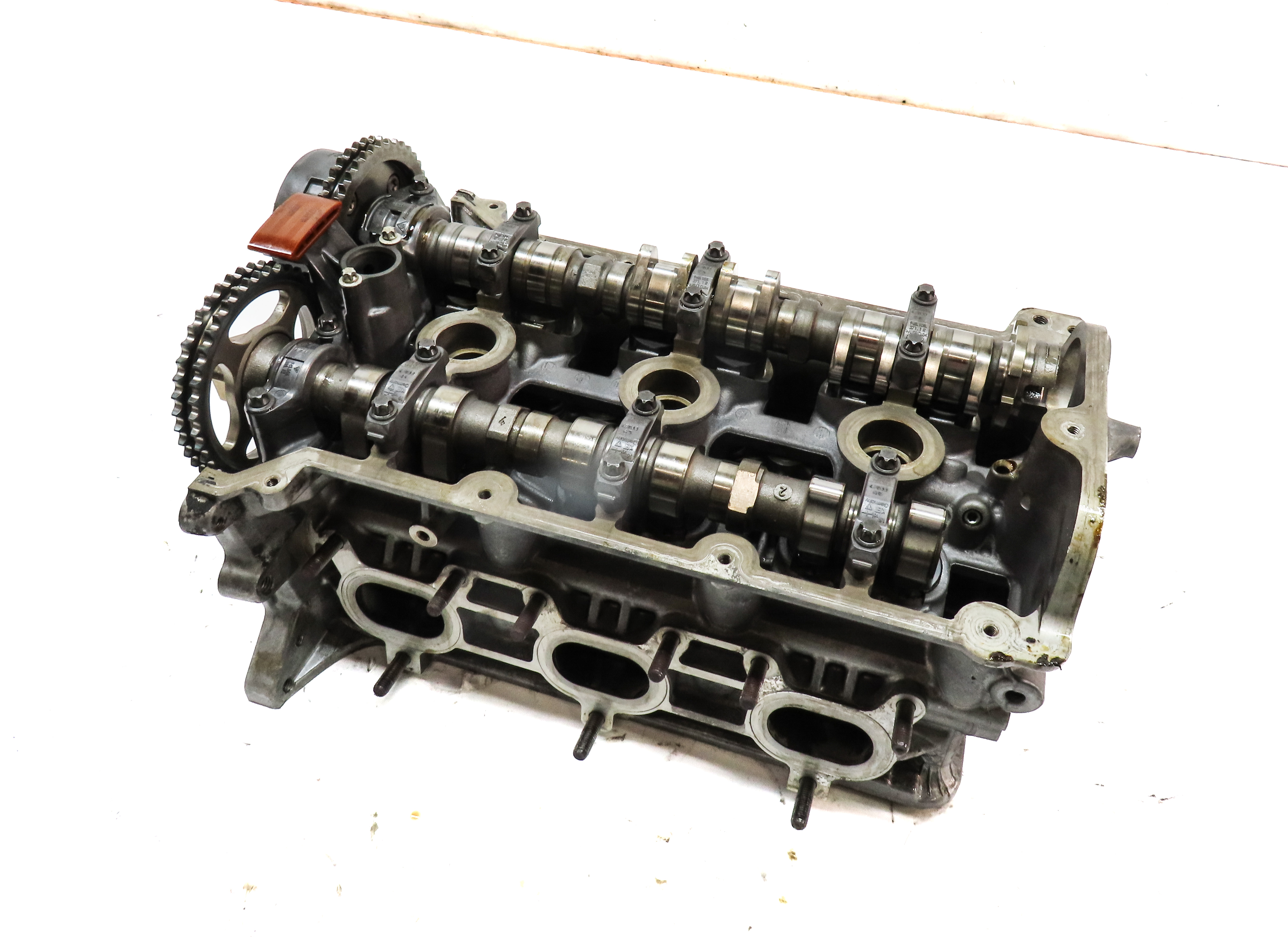 11-16 PORSCHE PANAMERA (970 G1) 3.6L M46 ENGINE FRONT LEFT DRIVER CYLINDER HEAD — exact item pictured